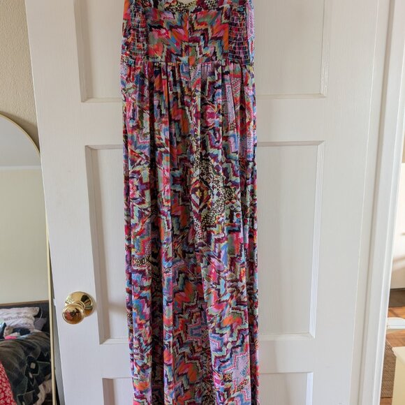 Felicity & Coco Colorful Maxi Dress, Size SP - Picture 3 of 5